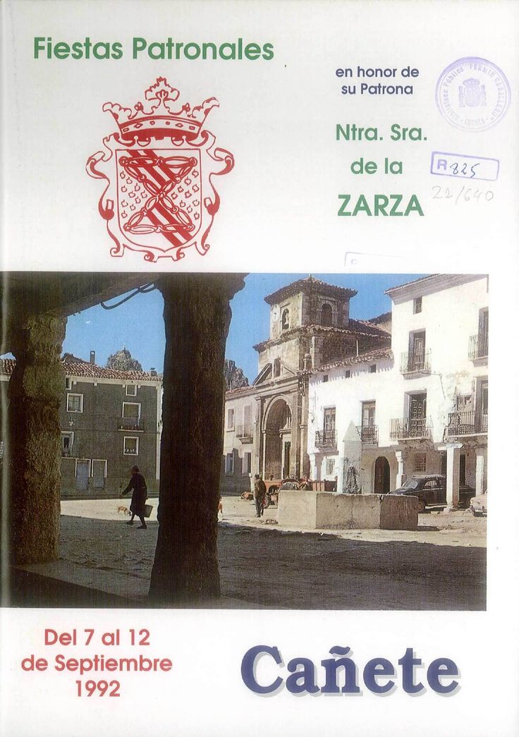 Fiestas en honor a Nuestra Señora de la Zarza 1992 Cañete